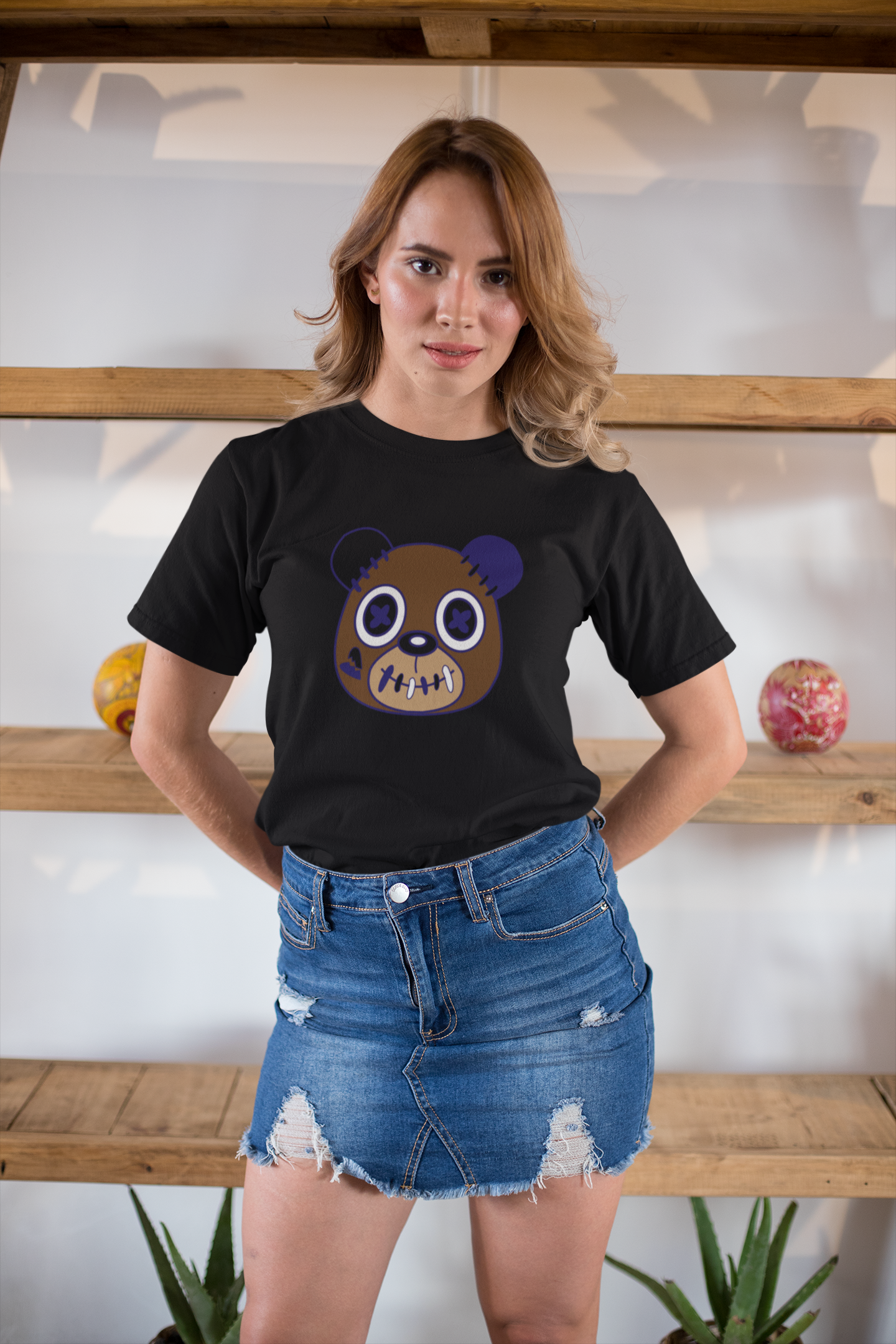 Black T-Shirt Kicks N'spired Bear - kicks n'spired