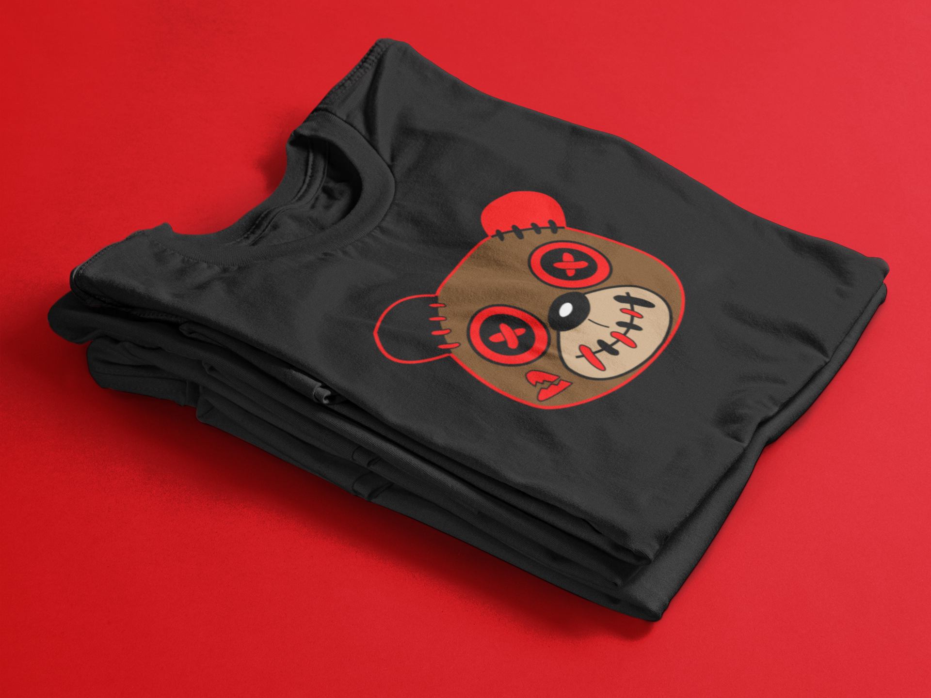 Black T-Shirt Kicks N'spired Bear - kicks n'spired