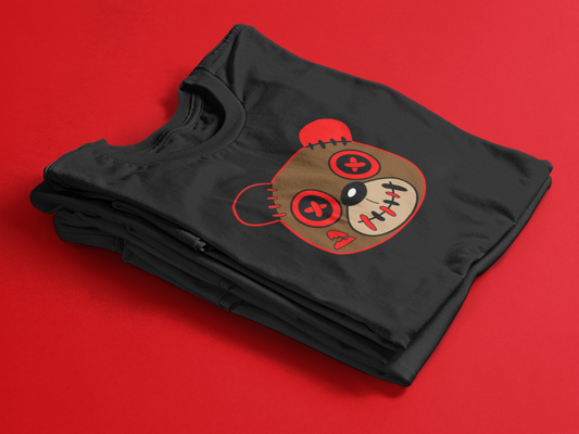 Black T-Shirt Kicks N'spired Bear - kicks n'spired