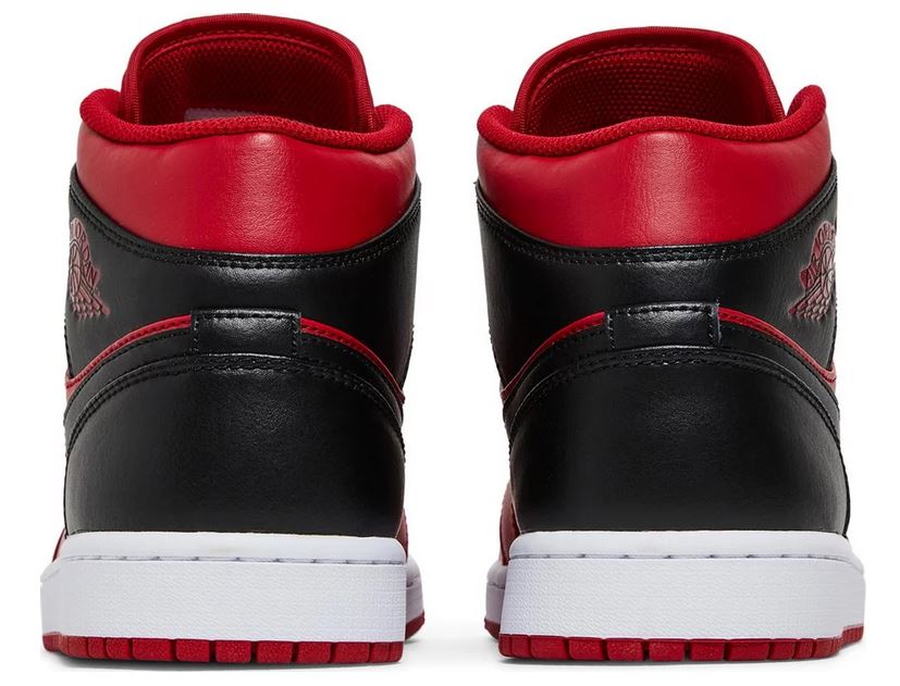 Jordan 1 Mid Reverse Bred - kicks n'spired