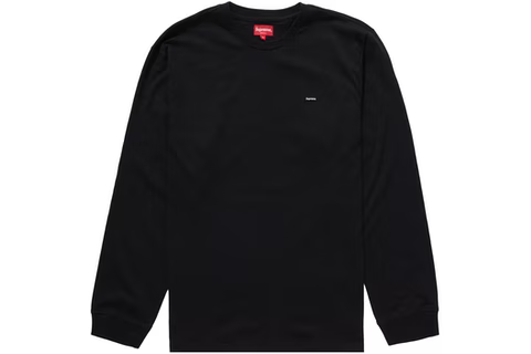 Supreme Small Box L/S Tee Black - kicks n'spired