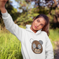 Hoodie White Kicks N'spired Bear - kicks n'spired